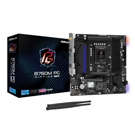 ASRock B760M PG Riptide Wi-Fi Intel LGA1700 Micro-ATX Motherboard