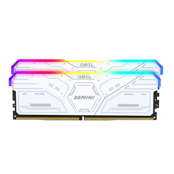 GeiL Gemini RGB 32GB KIT(2X16GB) 6000MHz DDR5 Desktop Gaming Memory - White