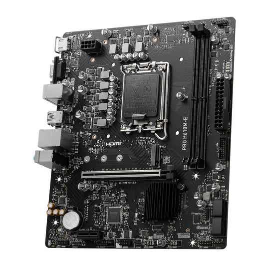 MSI PRO H610M-E Intel LGA1700 DDR5 M-ATX Motherboard