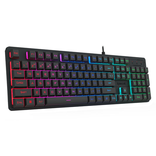 Redragon K521 Upgrade Rainbow LED 104-Key Membrane Gaming Keyboard
