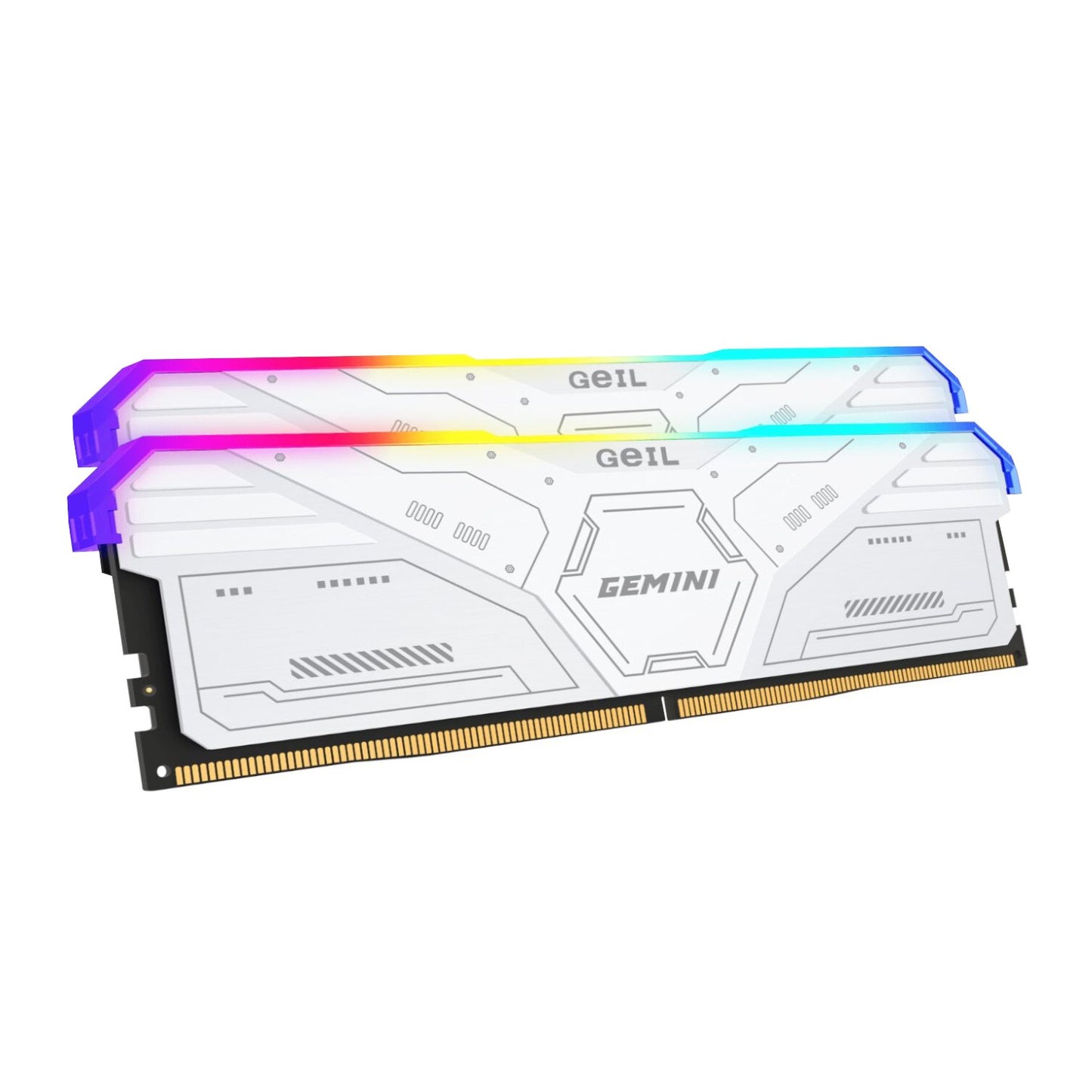 GeiL Gemini RGB 32GB KIT(2X16GB) 6000MHz DDR5 Desktop Gaming Memory - White