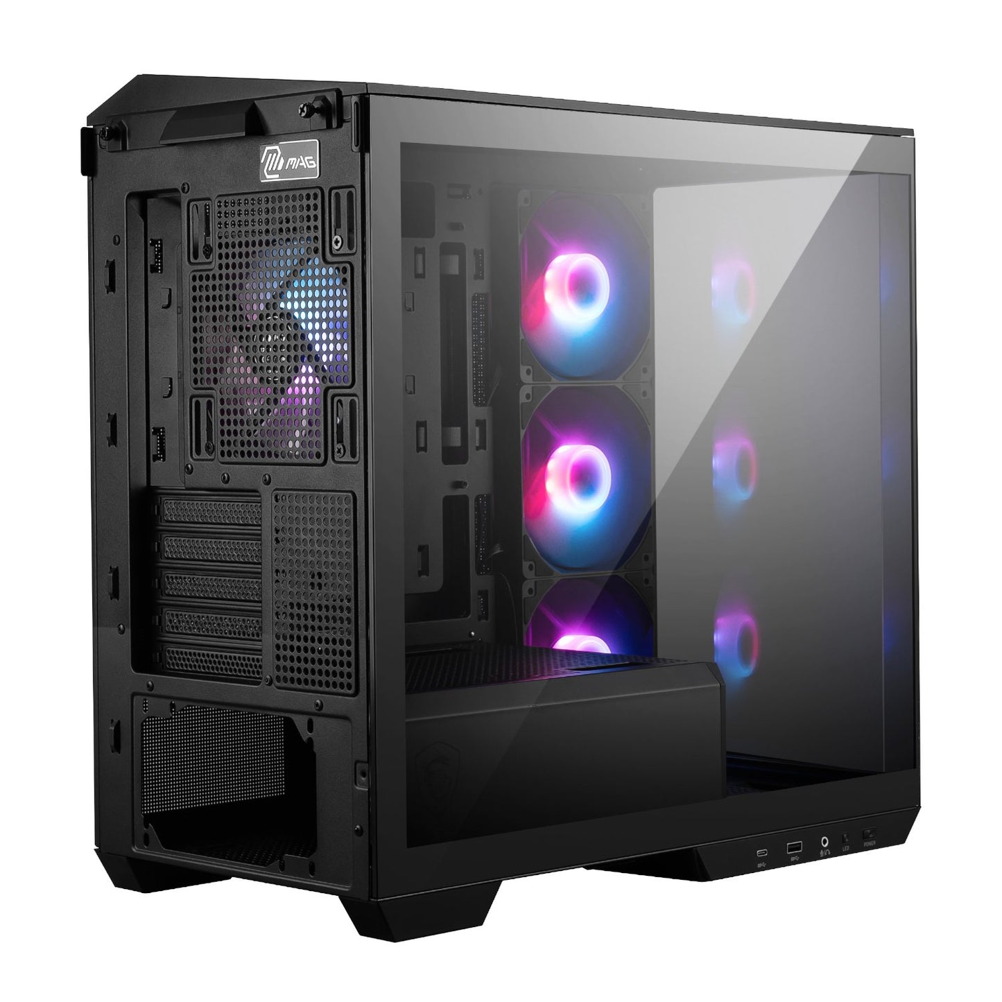 MSI MAG PANO M100R PZ M-ATX ARGB Gaming Chassis - Black