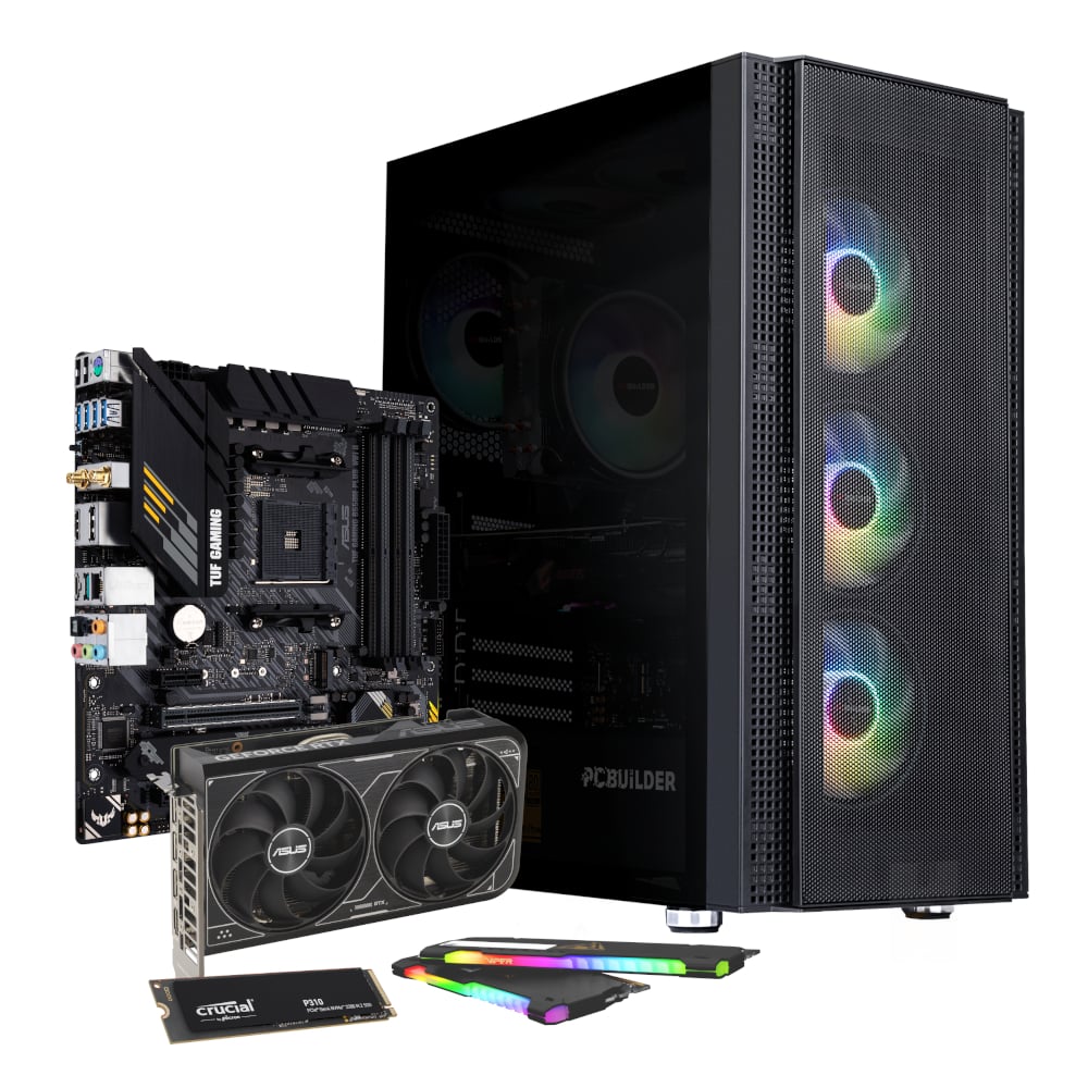 PCBuilder Ryzen 7 5700X3D COMMANDER Windows 11 Gaming PC