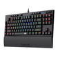 Redragon K588 RGB Pro BROADSWORD TKL Mechanical Wired Gaming Keyboard - Black